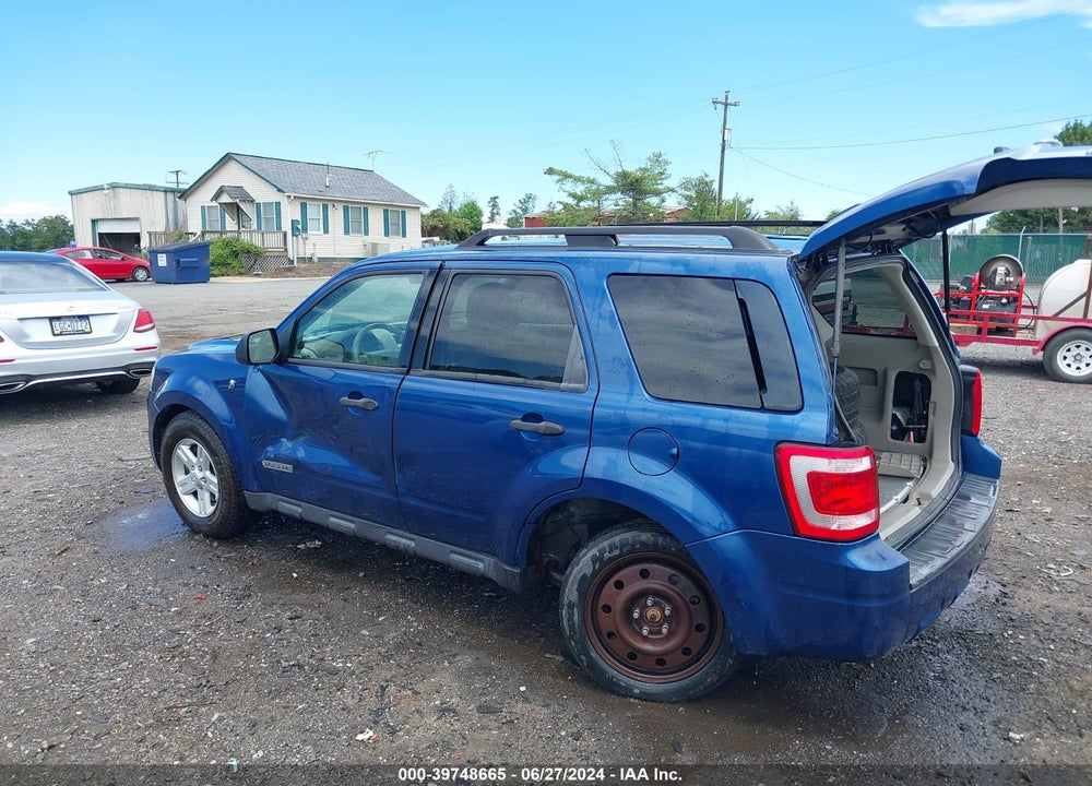 2008 FORD ESCAPE HYBRID VIN: 1FMCU59H38KE09256