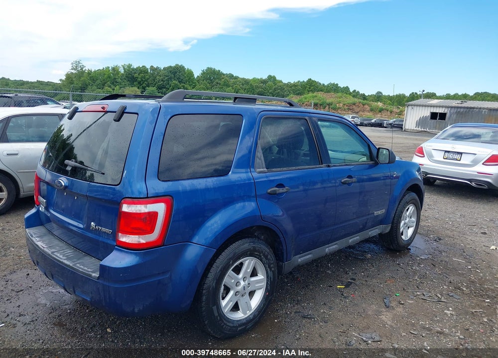 2008 FORD ESCAPE HYBRID VIN: 1FMCU59H38KE09256