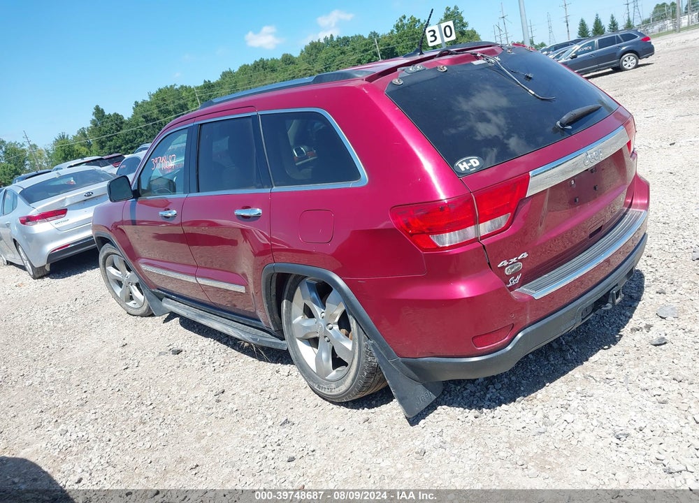 2013 JEEP GRAND CHEROKEE OVERLAND VIN: 1C4RJFCG2DC640912
