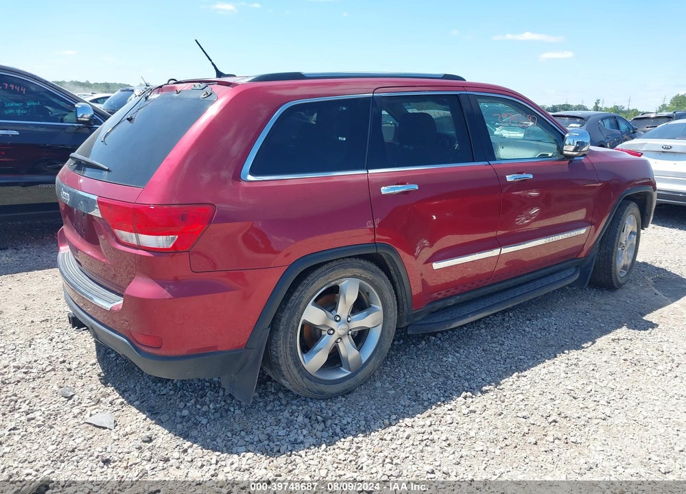 2013 JEEP GRAND CHEROKEE OVERLAND VIN: 1C4RJFCG2DC640912