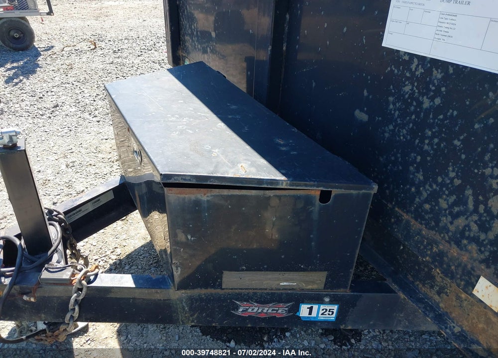 2016 FOREST RIVER DUMP TRAILER VIN: 5NHUFA927G1005367