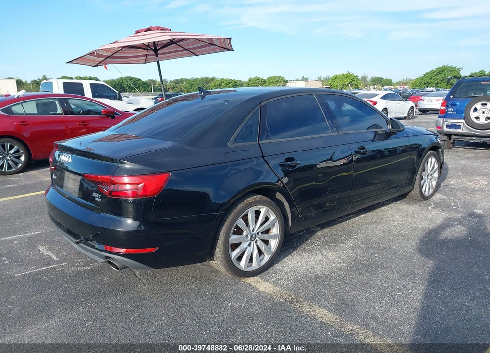 2017 AUDI A4 ULTRA PREMIUM VIN: WAUGMAF4XHN060866