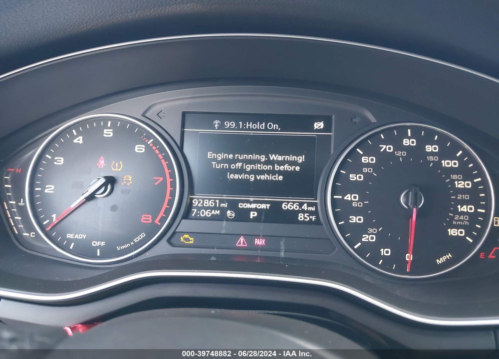2017 AUDI A4 ULTRA PREMIUM VIN: WAUGMAF4XHN060866