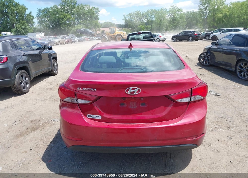 2015 HYUNDAI ELANTRA SE VIN: KMHDH4AEXFU358697