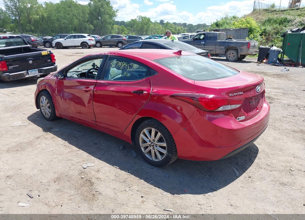 2015 HYUNDAI ELANTRA SE VIN: KMHDH4AEXFU358697