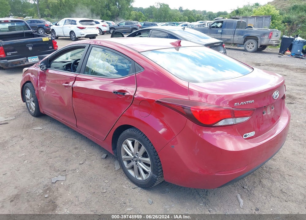 2015 HYUNDAI ELANTRA SE VIN: KMHDH4AEXFU358697