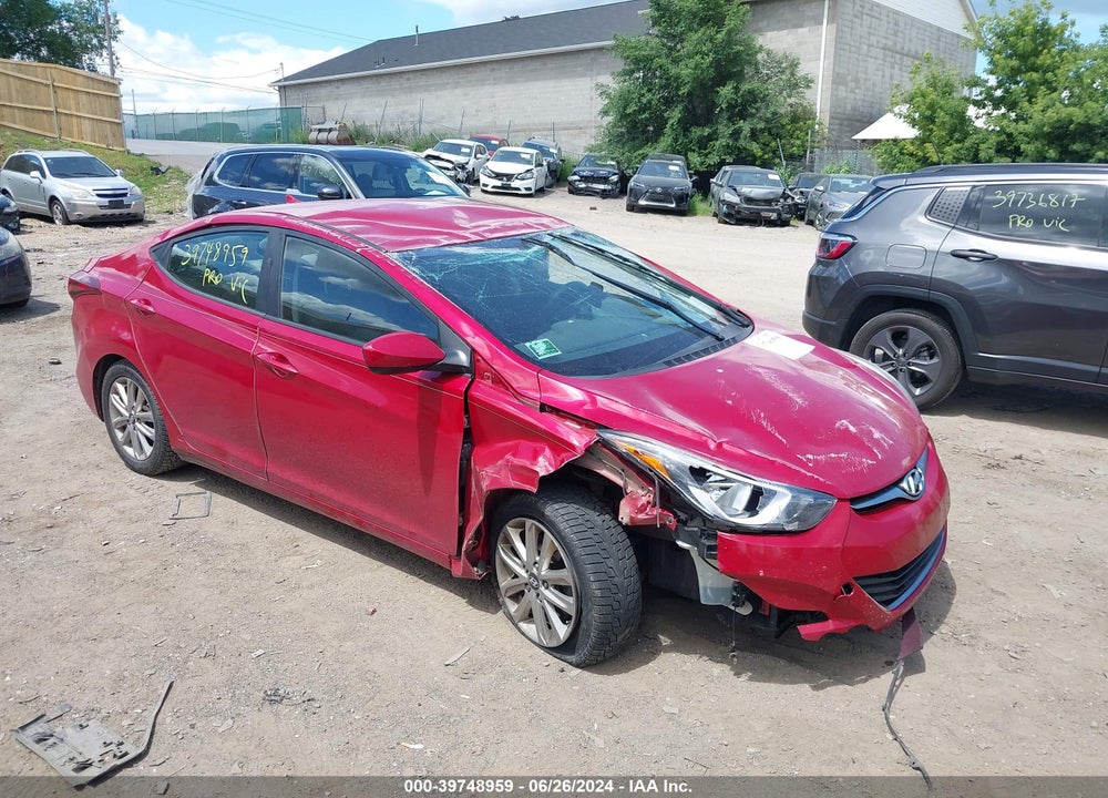 2015 HYUNDAI ELANTRA SE VIN: KMHDH4AEXFU358697