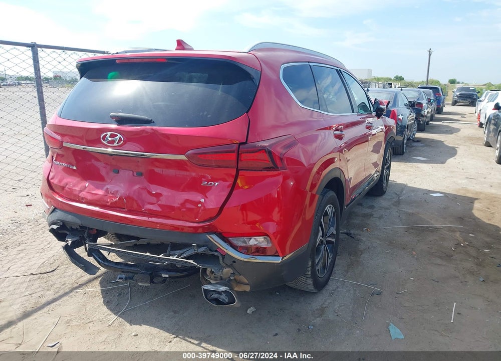 2020 HYUNDAI SANTA FE LIMITED 2.0T VIN: 5NMS53AA3LH287843