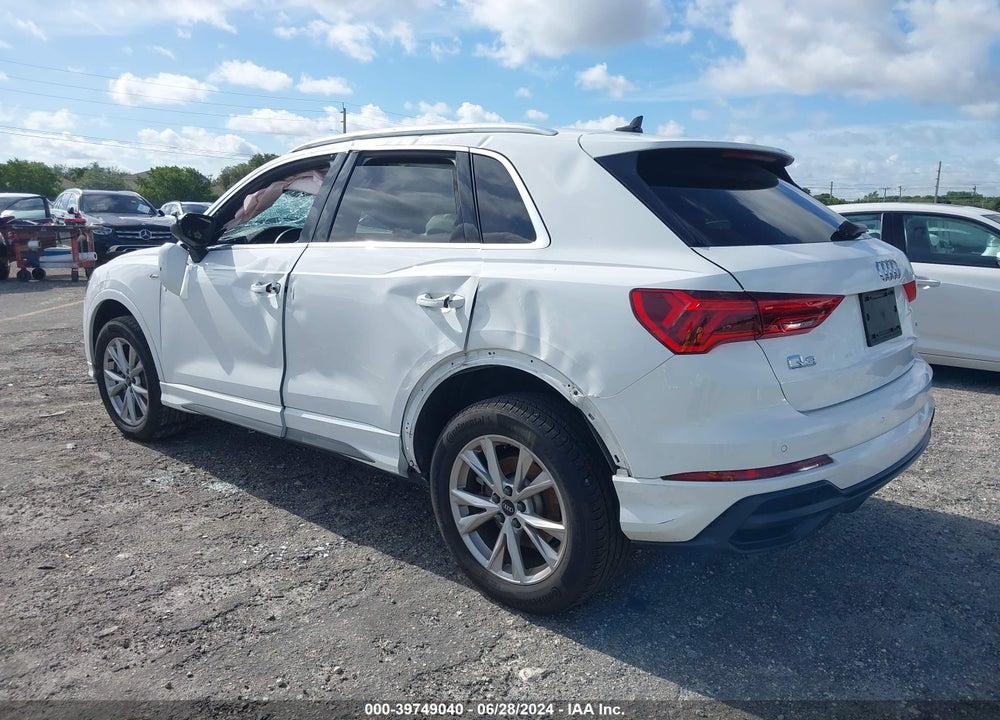2021 AUDI Q3 PREMIUM 45 TFSI S LINE QUATTRO TIPTRONIC VIN: WA1DECF35M1051154