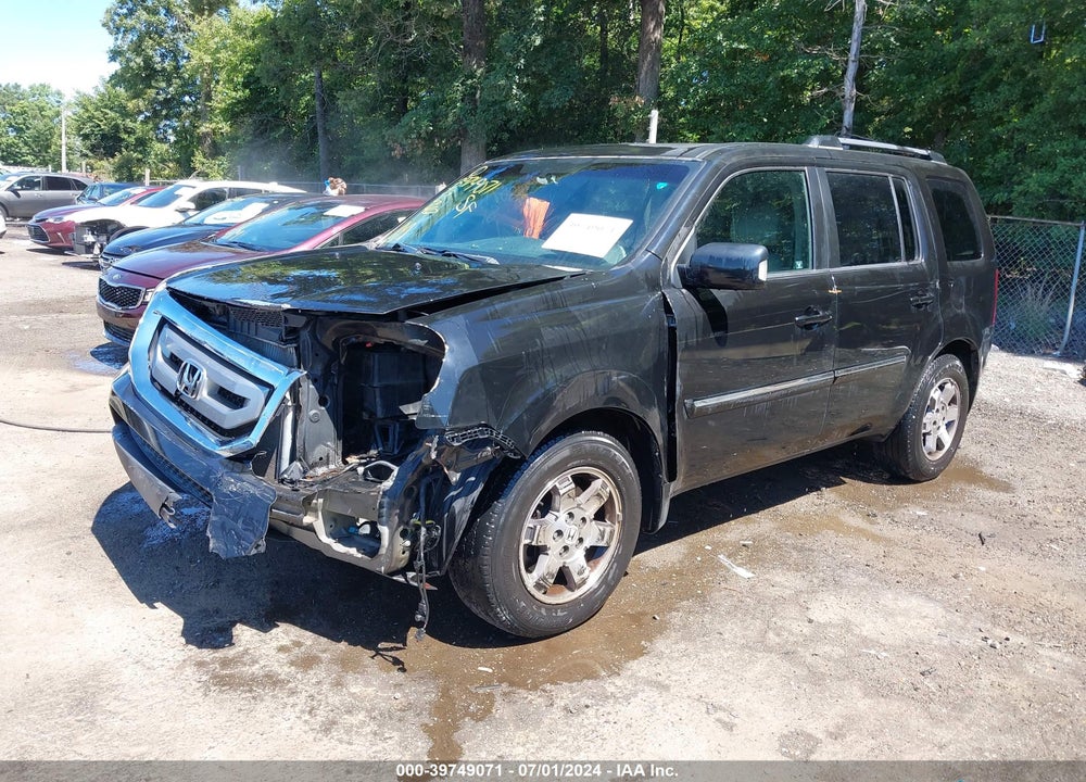 2011 HONDA PILOT TOURING VIN: 5FNYF4H9XBB086286