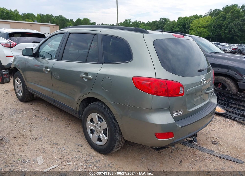 2009 HYUNDAI SANTA FE GLS VIN: 5NMSG13D89H274620