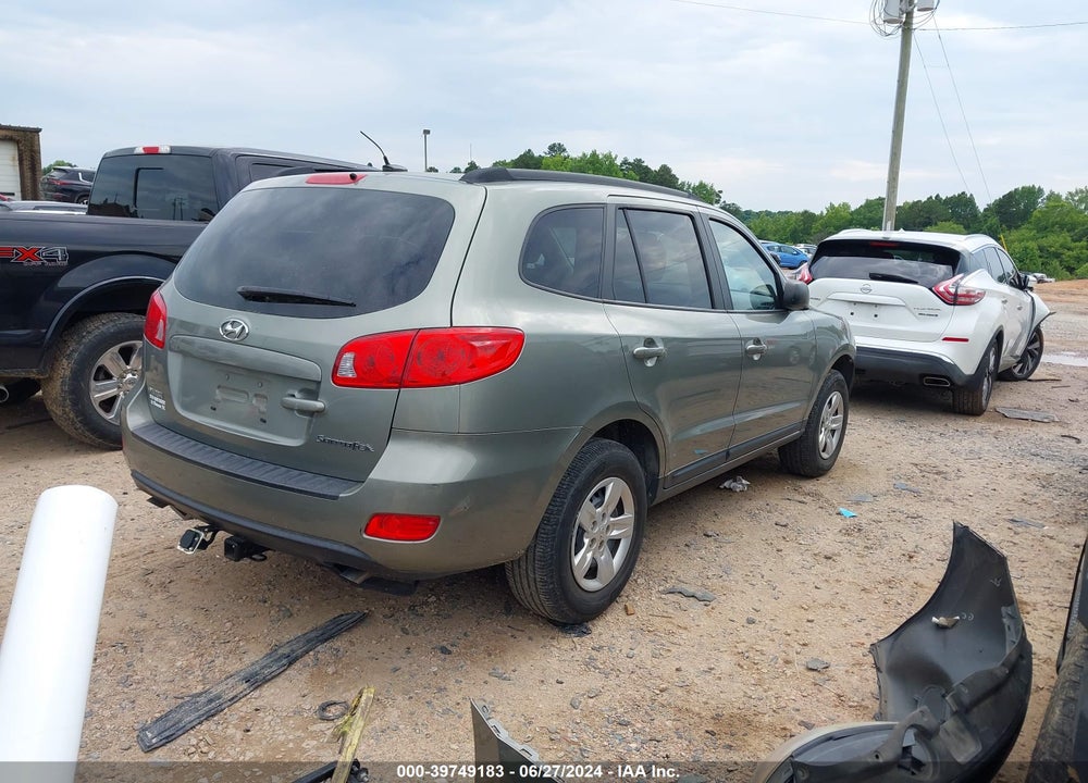 2009 HYUNDAI SANTA FE GLS VIN: 5NMSG13D89H274620