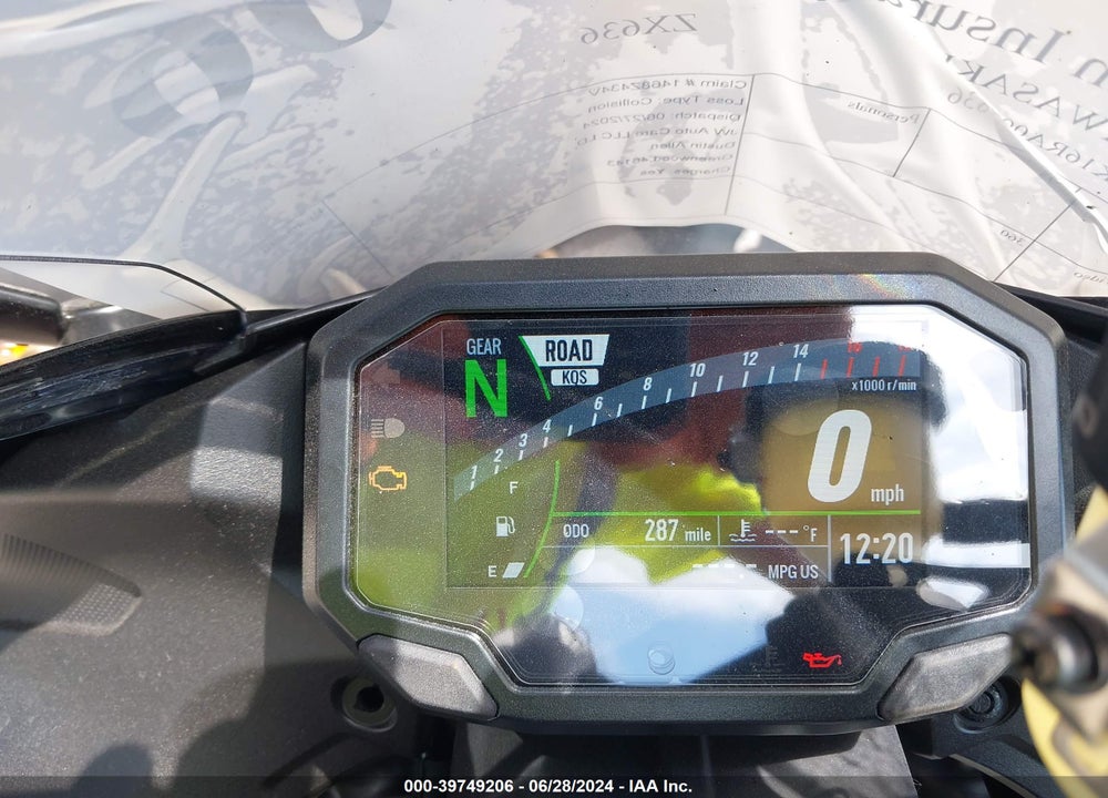 2024 KAWASAKI ZX636 K VIN: JKBZXJK16RA003836