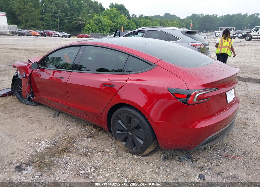 2024 TESLA MODEL 3 REAR-WHEEL DRIVE VIN: 5YJ3E1EA1RF771488