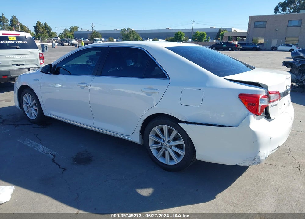2013 TOYOTA CAMRY HYBRID XLE VIN: 4T1BD1FK7DU078894