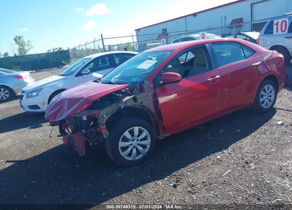 2016 TOYOTA COROLLA LE VIN: 2T1BURHE8GC734614