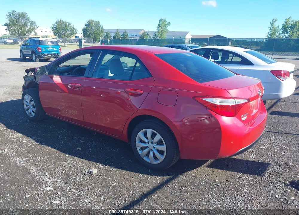 2016 TOYOTA COROLLA LE VIN: 2T1BURHE8GC734614