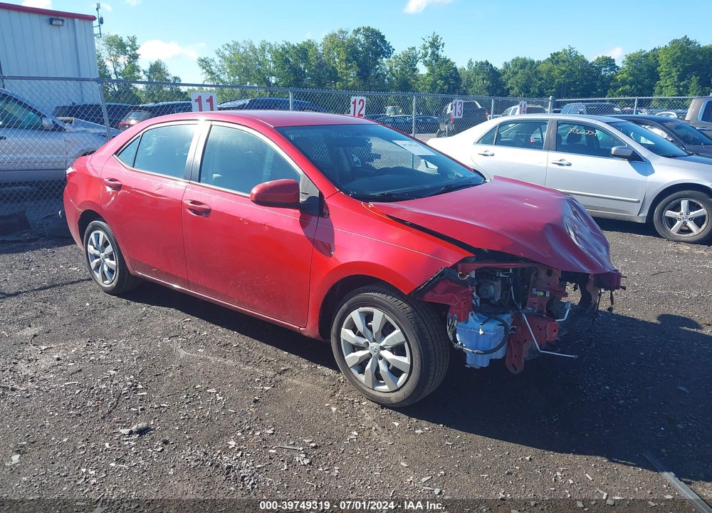 2016 TOYOTA COROLLA LE VIN: 2T1BURHE8GC734614