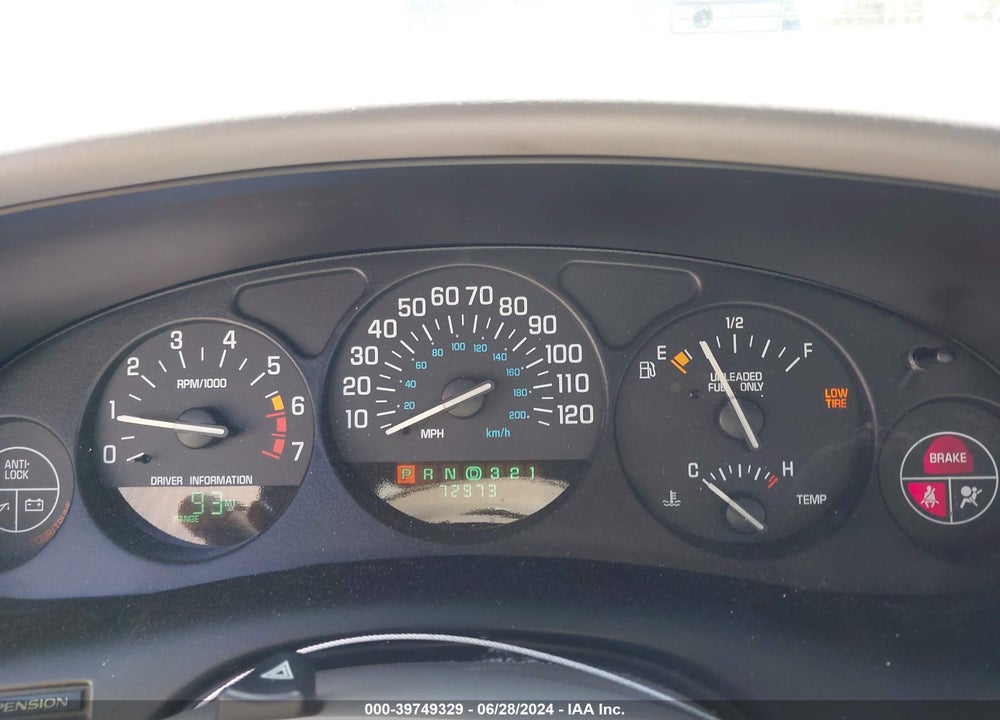 1998 BUICK REGAL GS CMI VIN: 2G4WF5213W1537921