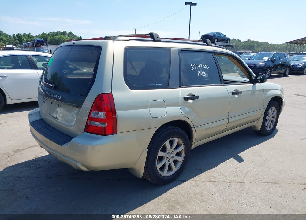 2005 SUBARU FORESTER 2.5XS VIN: JF1SG65605H723589