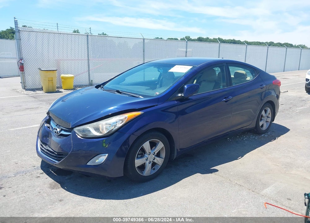 2013 HYUNDAI ELANTRA GLS VIN: 5NPDH4AE0DH283231