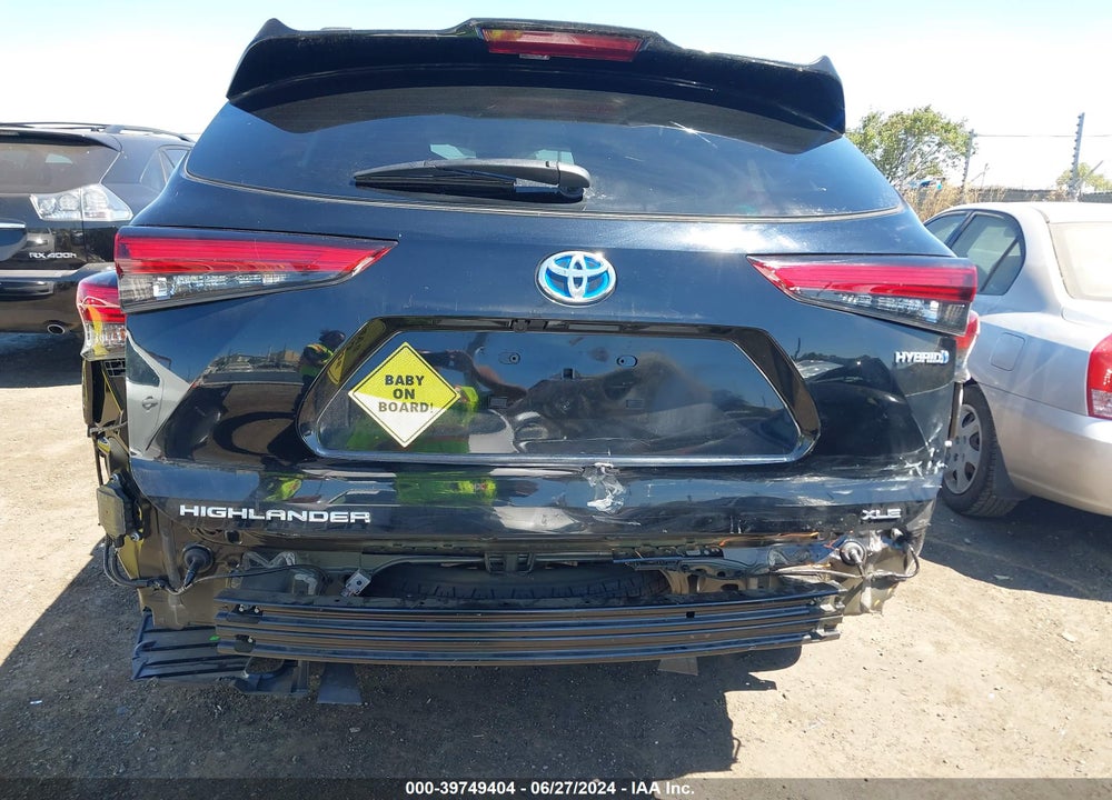 2023 TOYOTA HIGHLANDER HYBRID XLE VIN: 5TDKBRCH6PS124273