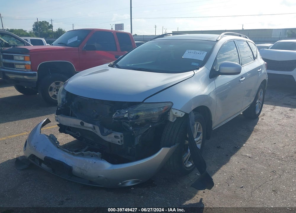2009 NISSAN MURANO SL VIN: JN8AZ18U09W002594