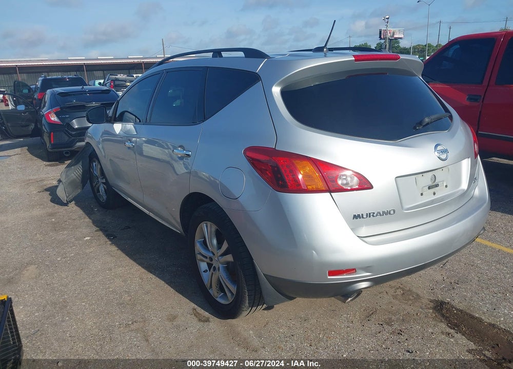 2009 NISSAN MURANO SL VIN: JN8AZ18U09W002594