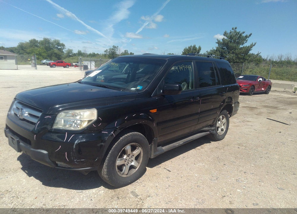 2008 HONDA PILOT EX-L VIN: 5FNYF18728B044393