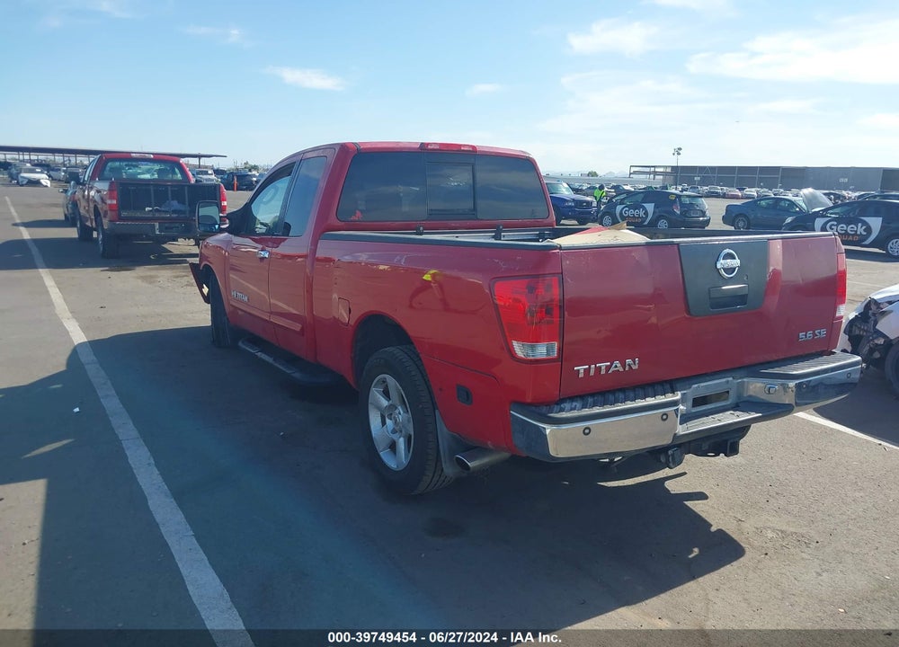 2005 NISSAN TITAN SE VIN: 1N6AA06A05N503567
