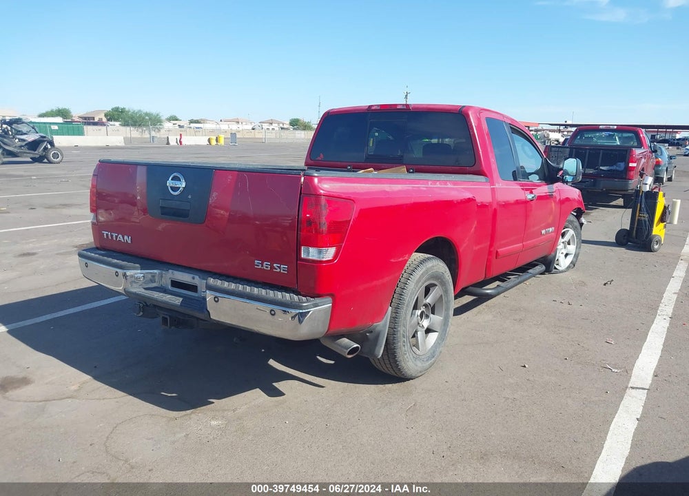 2005 NISSAN TITAN SE VIN: 1N6AA06A05N503567