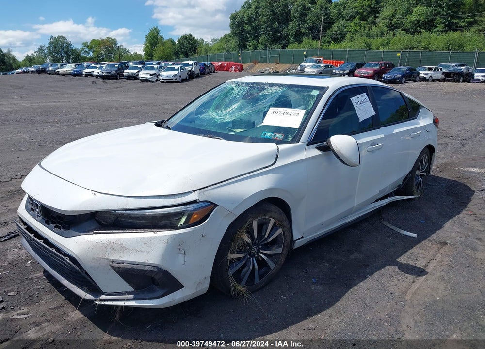 2022 HONDA CIVIC EX-L VIN: 19XFL1H70NE009367