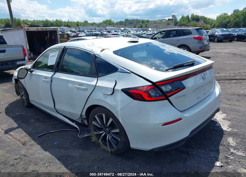 2022 HONDA CIVIC EX-L VIN: 19XFL1H70NE009367
