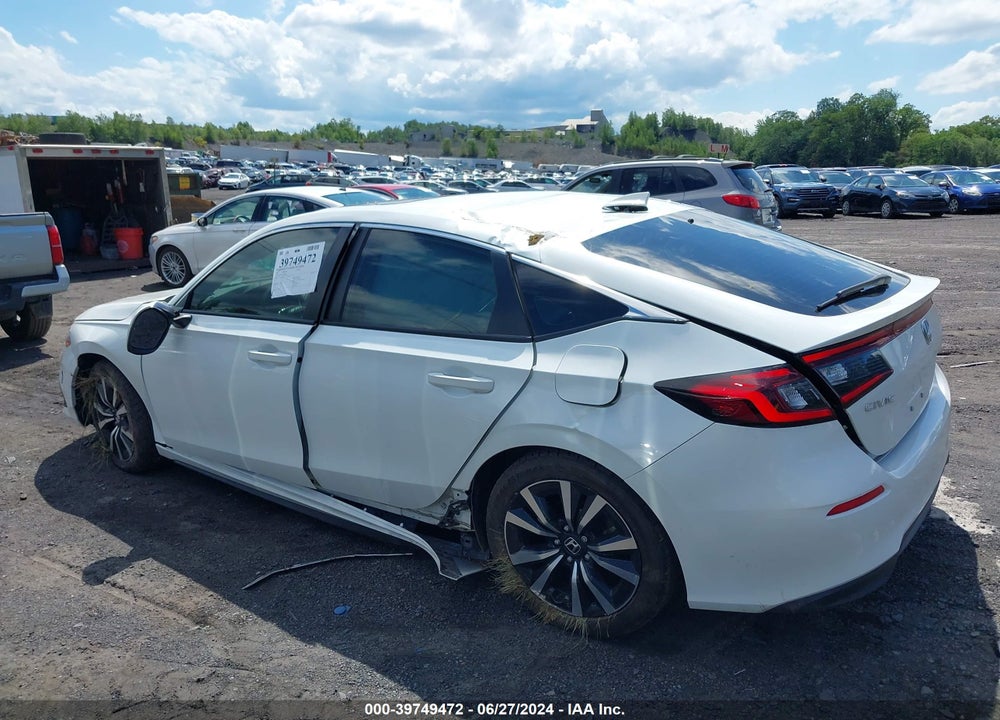 2022 HONDA CIVIC EX-L VIN: 19XFL1H70NE009367