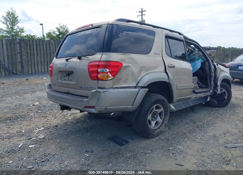 2002 TOYOTA SEQUOIA SR5 V8 VIN: 5TDBT44A82S079170