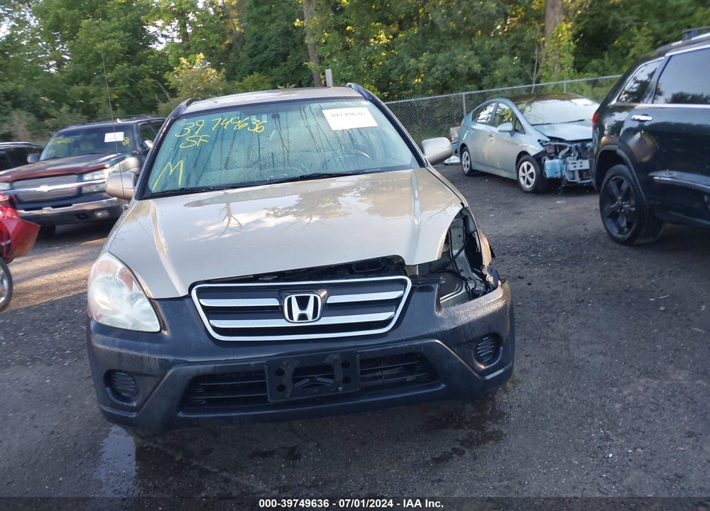 2006 HONDA CR-V EX VIN: SHSRD78856U435923
