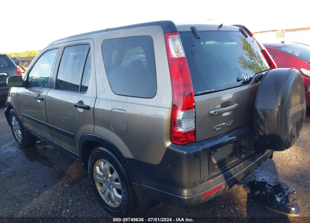 2006 HONDA CR-V EX VIN: SHSRD78856U435923