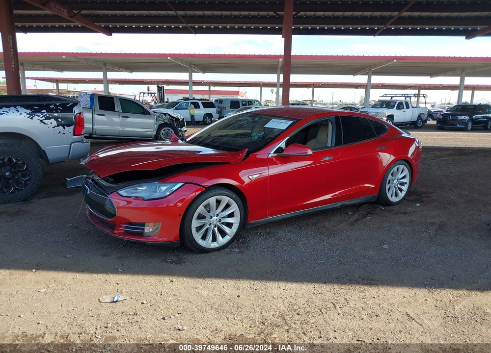 2014 TESLA MODEL S P85 VIN: 5YJSA1H11EFP49004