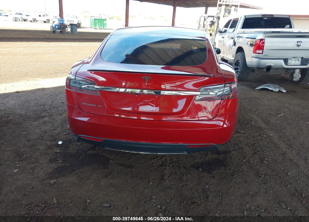 2014 TESLA MODEL S P85 VIN: 5YJSA1H11EFP49004