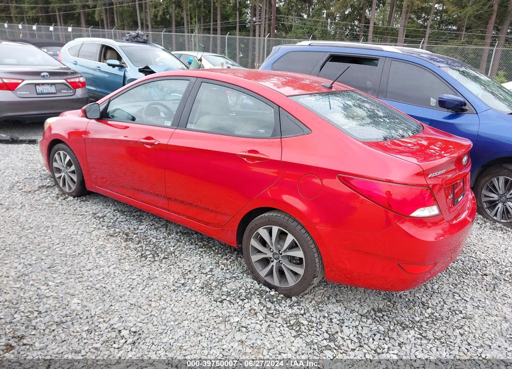 2015 HYUNDAI ACCENT GLS VIN: KMHCU4AE1FU824265