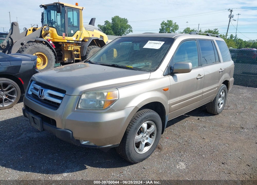 2006 HONDA PILOT EX VIN: 2HKYF18476H508377