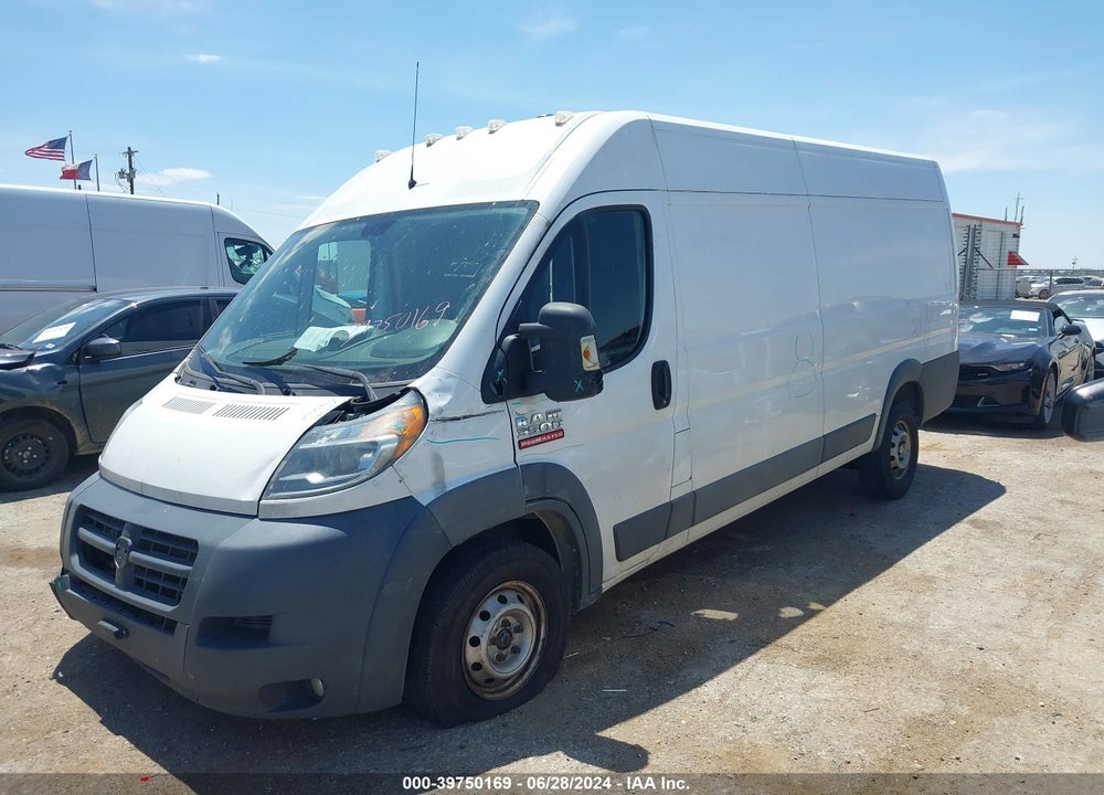 2017 RAM PROMASTER 3500 CARGO VAN HIGH ROOF 159 WB EXT VIN: 3C6URVJGXHE528123