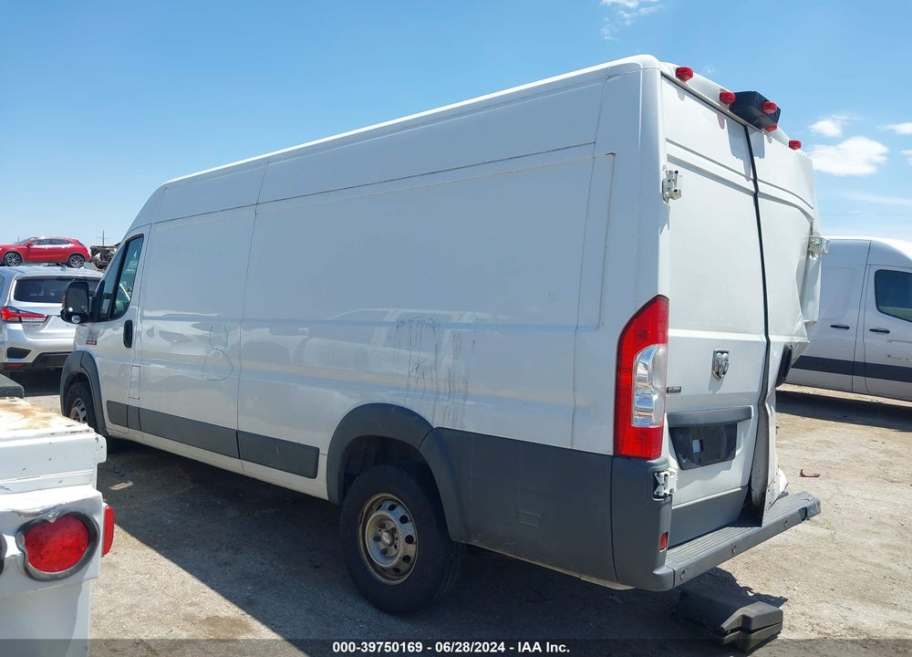 2017 RAM PROMASTER 3500 CARGO VAN HIGH ROOF 159 WB EXT VIN: 3C6URVJGXHE528123