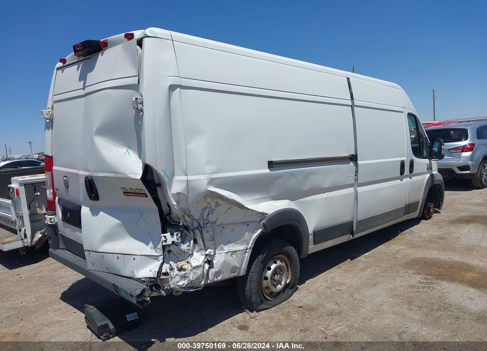 2017 RAM PROMASTER 3500 CARGO VAN HIGH ROOF 159 WB EXT VIN: 3C6URVJGXHE528123