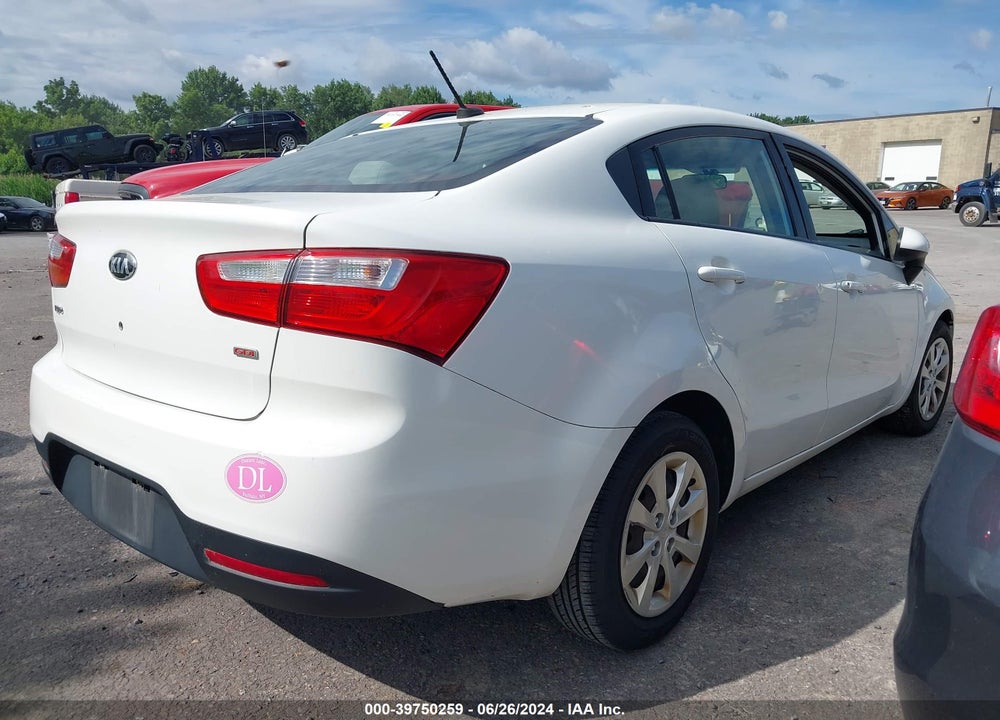2014 KIA RIO VIN: KNADM4A35E6372344