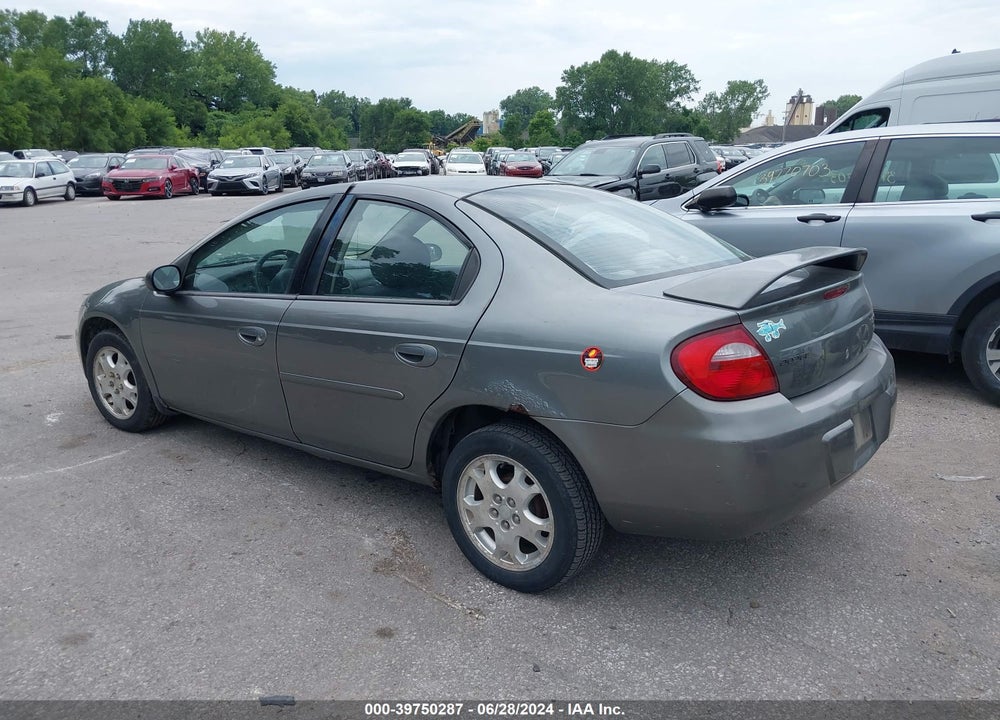 2005 DODGE NEON SXT VIN: 1B3ES56C65D283374