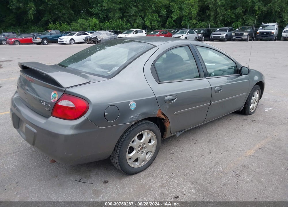 2005 DODGE NEON SXT VIN: 1B3ES56C65D283374