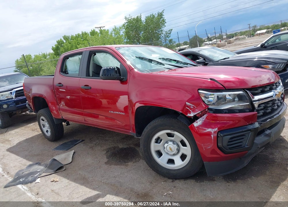 2021 CHEVROLET COLORADO 2WD SHORT BOX WT VIN: 1GCGSBEA8M1115046