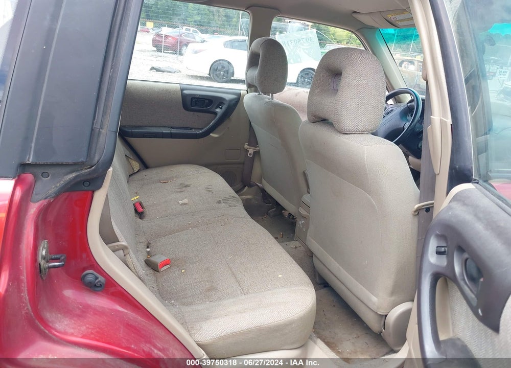 2001 SUBARU FORESTER L VIN: JF1SF63551H761052