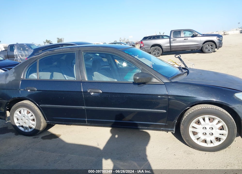 2005 HONDA CIVIC VP VIN: 1HGES16375L010605